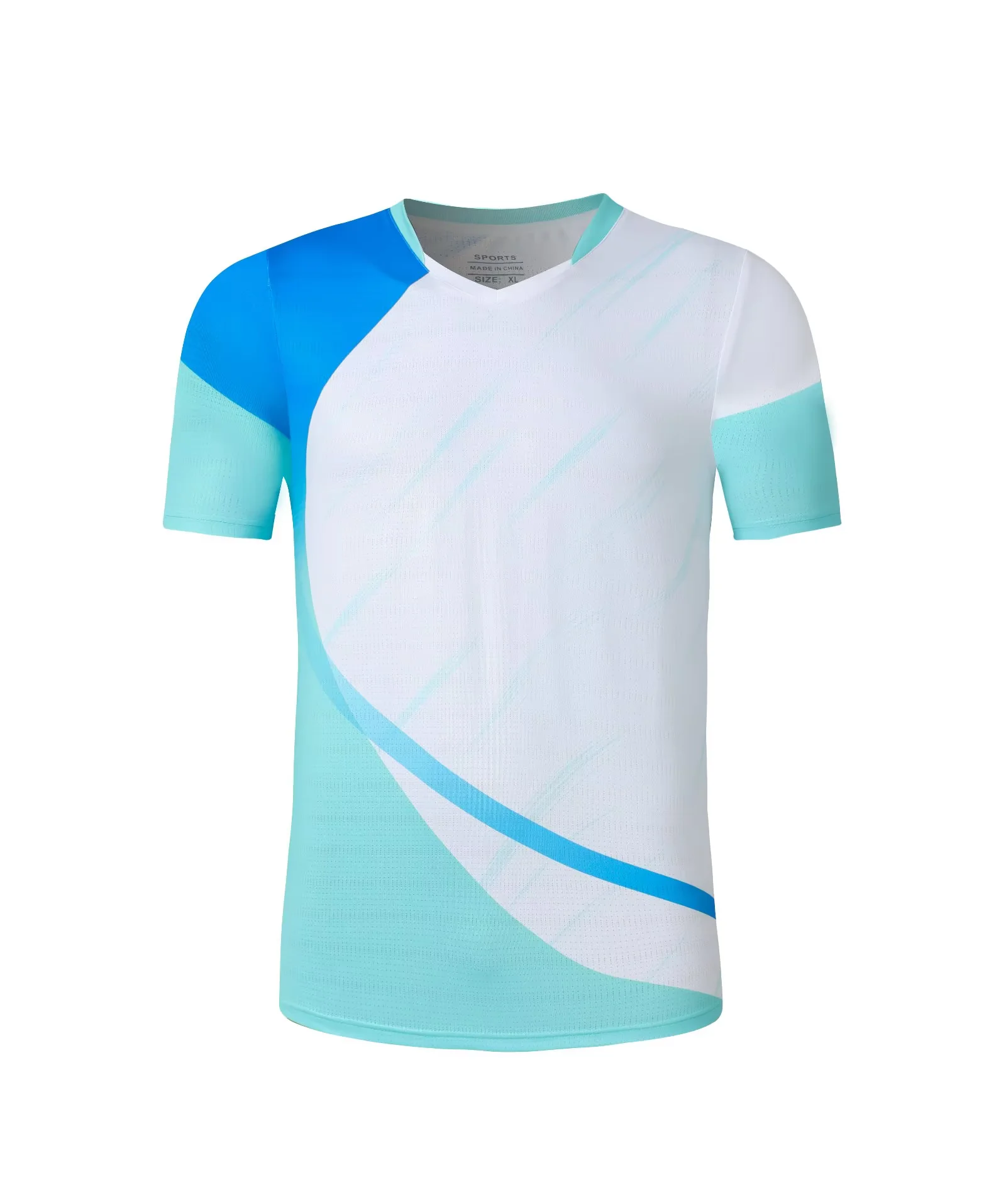 New men's white breathable sports casual T-shirt